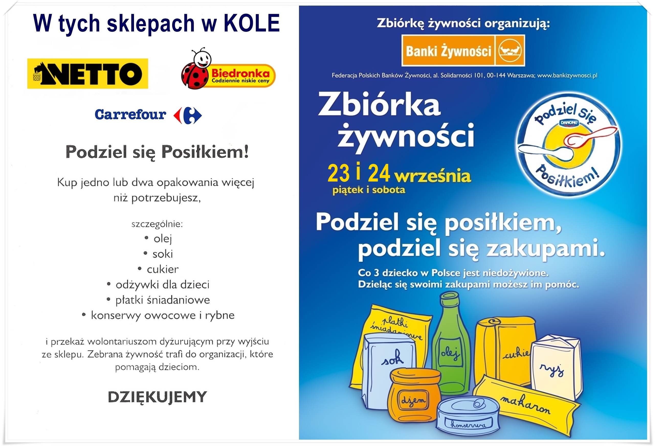 W piątek i sobotę podzielmy się posiłkiem z potrzebującymi